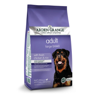 Arden Grange Large Breed Adult Сухий корм із глюкозаміном для дорослих собак великих порід зі свіжою куркою та рисом Arden Grange Large Breed Adult Сухий корм із глюкозаміном для дорослих собак великих порід зі свіжою куркою та рисом