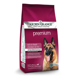 Arden Grange Premium Adult Fresh Chicken & Rice Сухий корм для вибагливих дорослих собак зі свіжою куркою та рисом Arden Grange Premium Adult Fresh Chicken & Rice Сухий корм для вибагливих дорослих собак зі свіжою куркою та рисом