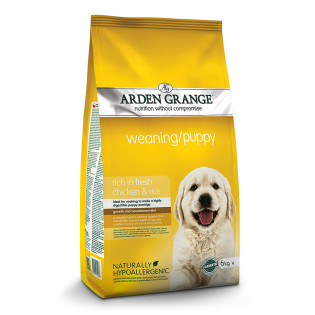 Arden Grange Weaning Puppy Fresh Chicken & Rice Сухий поживний корм для цуценят та годуючих зі свіжою куркою та рисом Arden Grange Weaning Puppy Fresh Chicken & Rice Сухий поживний корм для цуценят та годуючих зі свіжою куркою та рисом