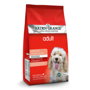 Arden Grange Adult Fresh Chicken & Rice Сухий гіпоалергенний корм для дорослих собак зі свіжою куркою та рисом Arden Grange Adult Fresh Chicken & Rice Сухий гіпоалергенний корм для дорослих собак зі свіжою куркою та рисом