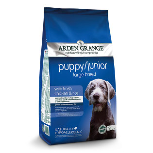 Arden Grange Large Breed Puppy & Junior Сухий корм із глюкозаміном для цуценят великих порід зі свіжою куркою та рисом Arden Grange Large Breed Puppy & Junior Сухий корм із глюкозаміном для цуценят великих порід зі свіжою куркою та рисом