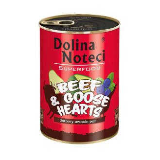 Dolina Noteci Superfood Beef & Goose Hearts Беззернова консерва для собак з Яловичиною та Гусячими Серцями
