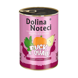 Dolina Noteci Superfood Duck & Quail Беззернова консерва для собак з Качкою та Перепілкою