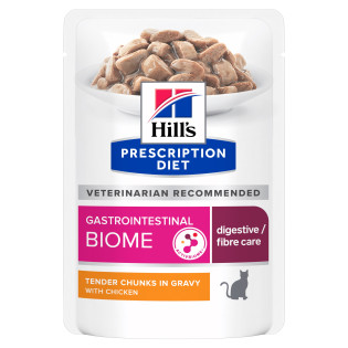 Hill's Prescription Diet Gastrointestinal Biome Chicken Вологий лікувальний корм з куркою для котів при розладах травлення Hill's Prescription Diet Gastrointestinal Biome Chicken Вологий лікувальний корм з куркою для котів при розладах травлення