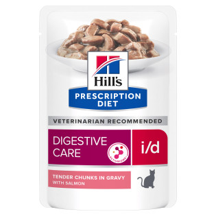 Hill's Prescription Diet i/d Digestive Care Salmon Вологий лікувальний корм з лососем для котів при розладах травлення Hill's Prescription Diet i/d Digestive Care Salmon Вологий лікувальний корм з лососем для котів при розладах травлення