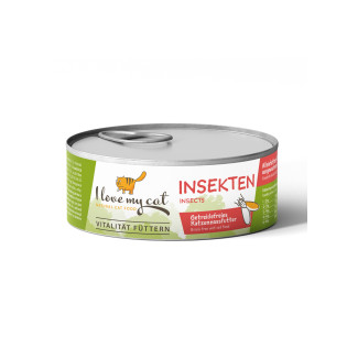 I love my cat Insects Гіпоалергенна беззернова консерва для котів холістик з білком комах та урінарі захистом I love my cat Insects Гіпоалергенна беззернова консерва для котів холістик з білком комах та урінарі захистом