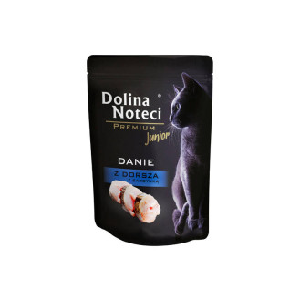 Dolina Noteci Premium Cat Junior Cod & Sardine Безглютеновий вологий корм для кошенят з Тріскою та Сардиною