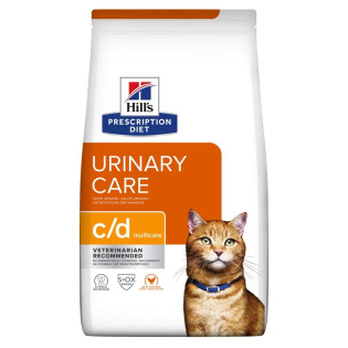 Hill's Prescription Diet c/d Multicare Urinary Care Сухий лікувальний корм з куркою для котів при сечокам'яній хворобі Hill's Prescription Diet c/d Multicare Urinary Care Сухий лікувальний корм з куркою для котів при сечокам'яній хворобі