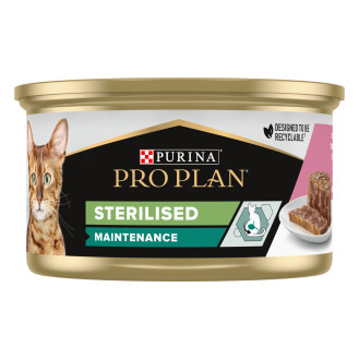 Purina Pro Plan Sterilised Adult Maintenance Salmon Консерва для стерилізованих кішок Паштет з лососем