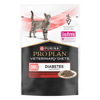Purina Pro Plan Veterinary Diets DM Diabetes Beef Вологий лікувальний корм з яловичиною для котів із цукровим діабетом