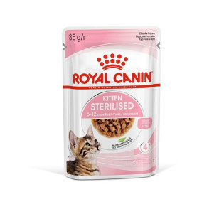 Royal Canin Kitten Sterilised Gravy Вологий корм у соусі для стерилізованих кошенят віком від 6 до 12 місяців Royal Canin Kitten Sterilised Gravy Вологий корм у соусі для стерилізованих кошенят віком від 6 до 12 місяців