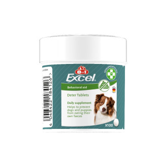8in1 Excel Deter Coprophagia Таблетки для цуценят та собак для відучення від поїдання фекалій