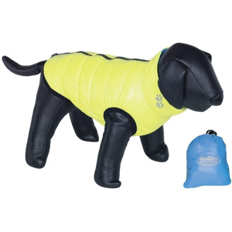 Nobby Dog Vest Light Yellow& Blue Вітрозахисний непромокальний двосторонній жилет для собак із сумкою у комплекті