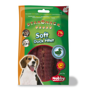 Nobby StarSnack Low Fat Soft Duck Fillet Дієтичні ласощі для собак В'ялене філе Качки