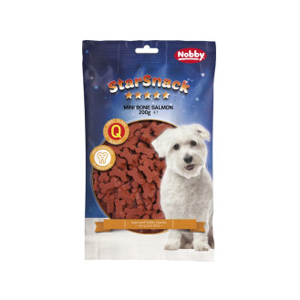 Nobby StarSnack Mini Bones Salmon Натуральні ласощі без цукру для собак Кісточки з лососем