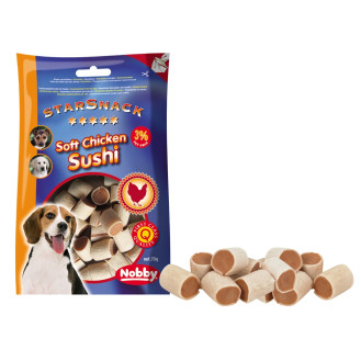 Nobby StarSnack Soft Chicken Sushi Натуральні ласощі для собак Суші з Курки
