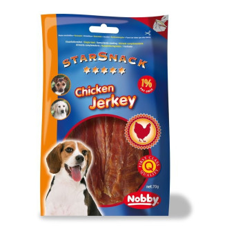 Nobby StarSnack Chicken Jerky Вяленые лакомства без сахара для собак Куриное филе