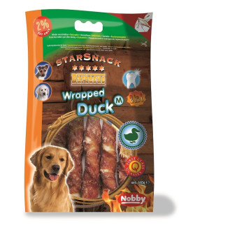 Nobby StarSnack Dental BBQ Wrapped Duck Ласощі для чищення зубів собак Жувальна Паличка з Качки