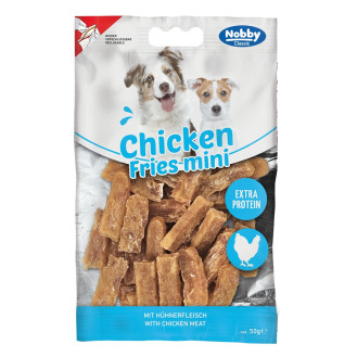 Nobby StarSnack Classic Extra Protein Chicken Fries Mini Натуральные протеиновые лакомства для собак Куриное Фри