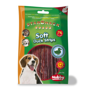 Nobby StarSnack Low Fat Soft Duck Strips Дієтичні в'ялені ласощі без цукру для собак М'які Качині палички