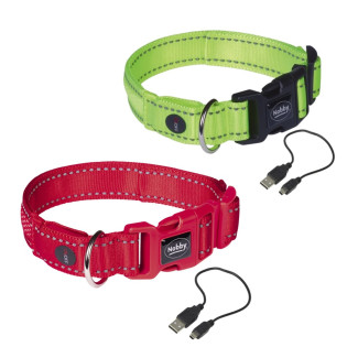 Nobby Flash Mesh LED Collar Світлодіодний нейлоновий нашийник для собак, що світиться вночі Nobby Flash Mesh LED Collar Світлодіодний нейлоновий нашийник для собак, що світиться вночі