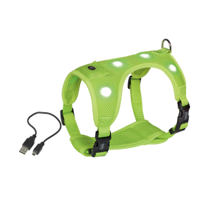 Nobby Flash Mesh LED Vest Harness Світлодіодна анатомічна шлея-жилет для собак, що світиться вночі Nobby Flash Mesh LED Vest Harness Світлодіодна анатомічна шлея-жилет для собак, що світиться вночі