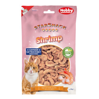 Nobby StarSnack Cat Natural Shrimp Натуральні ласощі для котів Сушені Креветки