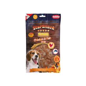 Nobby StarSnack BBQ Chicken & Fish Chip Лакомства для собак Чипсы из Курицы и Трески