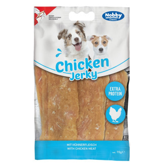 Nobby StarSnack Classic Extra Protein Chicken Jerky Натуральные протеиновые лакомства для собак Вяленое Куриное Филе