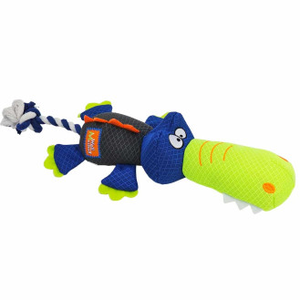 Nobby Mesh Squeaky Crocodile М'яка іграшка для середніх собак Тріскучий Крокодил з пищалкою