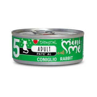 Disugual Mini Me Cat 96% Protein Rabbit Безглютеновий консервований беззерновий корм для котів Паштет з Кролика Disugual Mini Me Cat 96% Protein Rabbit Безглютеновий консервований беззерновий корм для котів Паштет з Кролика