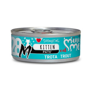 Disugual Mini Me MonoProtein Kitten 96% Trout Монопротеїновий консервований беззерновий корм для кошенят Паштет з Форелі Disugual Mini Me MonoProtein Kitten 96% Trout Монопротеїновий консервований беззерновий корм для кошенят Паштет з Форелі