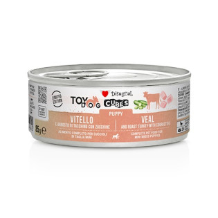 Disugual TOYDog Cubes 92% Puppy Veal, Roast Turkey & Courgettes Безглютенова консерва для цуценят маленьких порід Телятина з Запеченою Індичкою та Кабачками Disugual TOYDog Cubes 92% Puppy Veal, Roast Turkey & Courgettes Безглютенова консерва для цуценят маленьких порід Телятина з Запеченою Індичкою та Кабачками