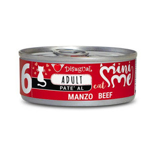 Disugual Mini Me Cat 96% Protein Beef Безглютеновий консервований беззерновий корм для котів Паштет з Яловичини Disugual Mini Me Cat 96% Protein Beef Безглютеновий консервований беззерновий корм для котів Паштет з Яловичини
