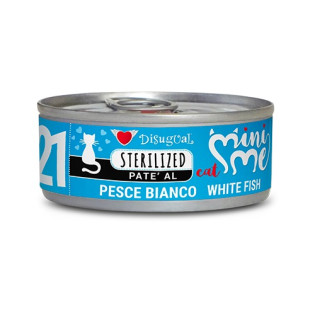Disugual Mini Me Sterilized Cat 96% Protein White Fish Беззерновий консервований корм для стерилізованих котів Паштет з Білої Риби Disugual Mini Me Sterilized Cat 96% Protein White Fish Беззерновий консервований корм для стерилізованих котів Паштет з Білої Риби