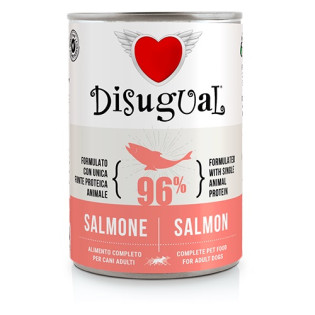 Disugual Dog MonoProtein 96% Salmon Монопротеїновий консервований беззерновий корм для собак Паштет з Лосося Disugual Dog MonoProtein 96% Salmon Монопротеїновий консервований беззерновий корм для собак Паштет з Лосося