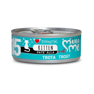Disugual Mini Me Kitten 96% Protein Trout Безглютеновий консервований корм для кошенят Паштет з Форелі Disugual Mini Me Kitten 96% Protein Trout Безглютеновий консервований корм для кошенят Паштет з Форелі
