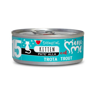 Disugual Mini Me Kitten 96% Protein Trout Безглютеновий консервований корм для кошенят Паштет з Форелі