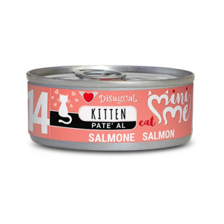 Disugual Mini Me Kitten 96% Protein Salmon Безглютеновий консервований корм для кошенят Паштет з Лосося Disugual Mini Me Kitten 96% Protein Salmon Безглютеновий консервований корм для кошенят Паштет з Лосося