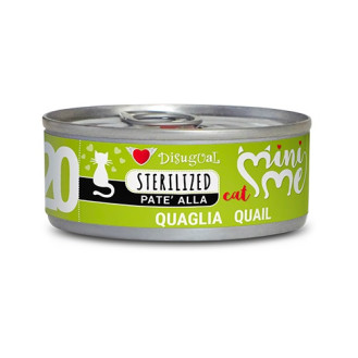 Disugual Mini Me Sterilized Cat 96% Protein Quail Беззерновий консервований корм для стерилізованих котів Паштет з Перепілки