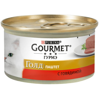Gourmet Gold Pate Beef Консерва для котов Паштет с говядиной