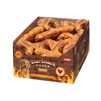 Nobby StarSnack Chicken Donut Mix Жевательные лакомства для собак Пончик из Вяленой Курицы и Говядины