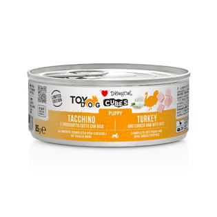 Disugual TOYDog Cubes 92% Puppy Turkey, Cooked Ham & Rice Безглютенова консерва для цуценят маленьких порід Індичка з Прошутто та Рисом Disugual TOYDog Cubes 92% Puppy Turkey, Cooked Ham & Rice Безглютенова консерва для цуценят маленьких порід Індичка з Прошутто та Рисом