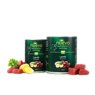 Nuevo Adult Lamb & Potato Консерва для дорослих собак Шматочки Ягня з картоплею