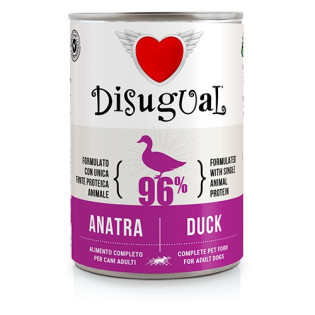 Disugual Dog MonoProtein 96% Duck Монопротеїновий консервований беззерновий корм для собак Паштет з Качки Disugual Dog MonoProtein 96% Duck Монопротеїновий консервований беззерновий корм для собак Паштет з Качки