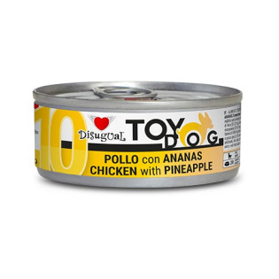 Disugual TOYDog MonoProtein 92% Chicken & Pineapple Беззернова консерва для собак маленьких порід Паштет з Курки та Ананаса Disugual TOYDog MonoProtein 92% Chicken & Pineapple Беззернова консерва для собак маленьких порід Паштет з Курки та Ананаса