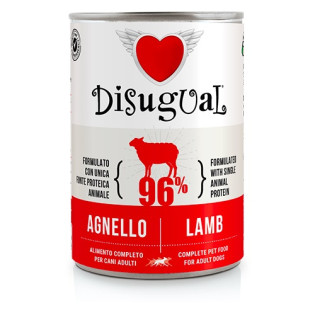 Disugual Dog MonoProtein 96% Lamb Монопротеїновий консервований беззерновий корм для собак Паштет з Ягня Disugual Dog MonoProtein 96% Lamb Монопротеїновий консервований беззерновий корм для собак Паштет з Ягня