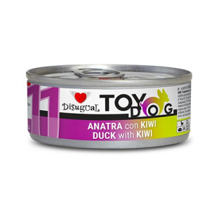 Disugual TOYDog MonoProtein 92% Duck & Kiwi Беззернова консерва для собак маленьких порід Паштет з Качки та Ківі Disugual TOYDog MonoProtein 92% Duck & Kiwi Беззернова консерва для собак маленьких порід Паштет з Качки та Ківі