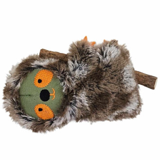 Nobby Plush Catnip Sloth М'яка іграшка для кішок Лінивець з котячою м'ятою та палочкою для чищення зубів