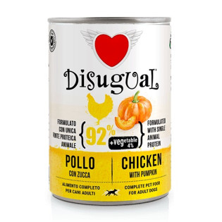 Disugual Dog MonoProtein Vegetable 92% Chicken & Pumpkin Монопротеїнова беззернова консерва для собак Паштет з Курки та Гарбуза Disugual Dog MonoProtein Vegetable 92% Chicken & Pumpkin Монопротеїнова беззернова консерва для собак Паштет з Курки та Гарбуза